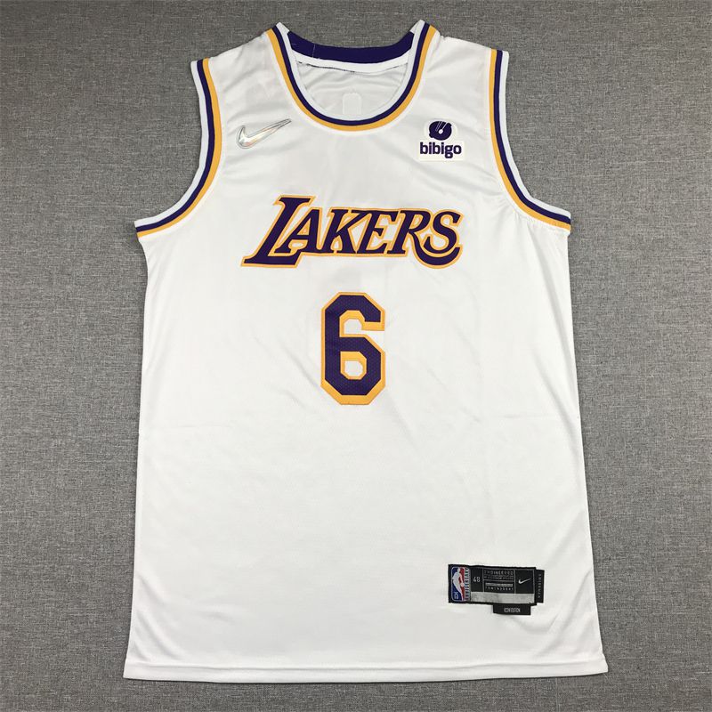 Men Los Angeles Lakers #6 James White 2022 Nike Game NBA Jersey->brooklyn nets->NBA Jersey